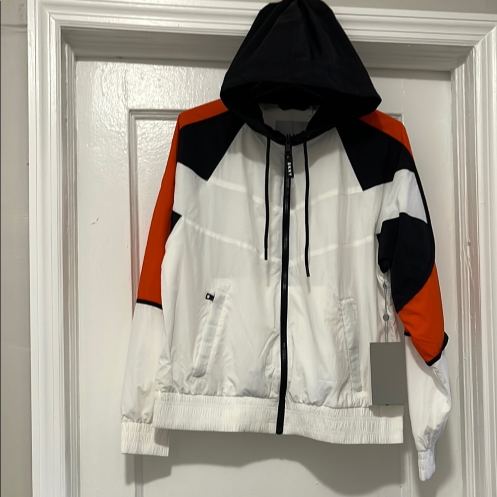 DKNY Sport White/Black/Orange Jacket